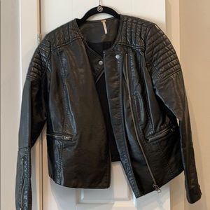 Free People Faux Leather Jacket